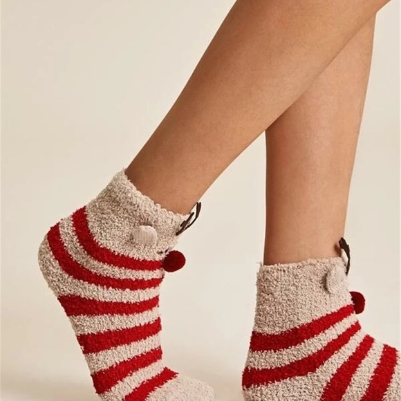 Fuzzy Rudolf Reindeer Socks - Picture 5 of 5